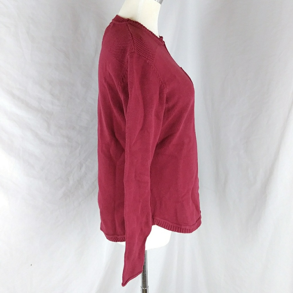 3/20$Cotton blend knit sweater fall pocket size SP - Picture 4 of 8